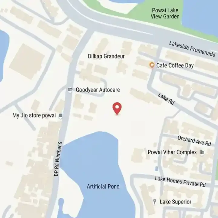 Hines Powai location map, Powai